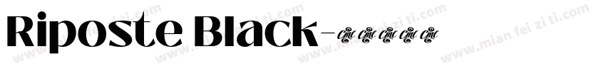 Riposte Black字体转换